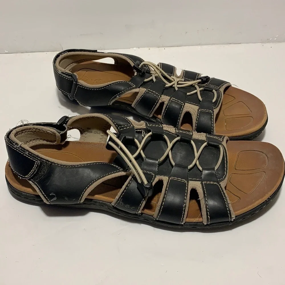 boc black sandals built in lace 10M